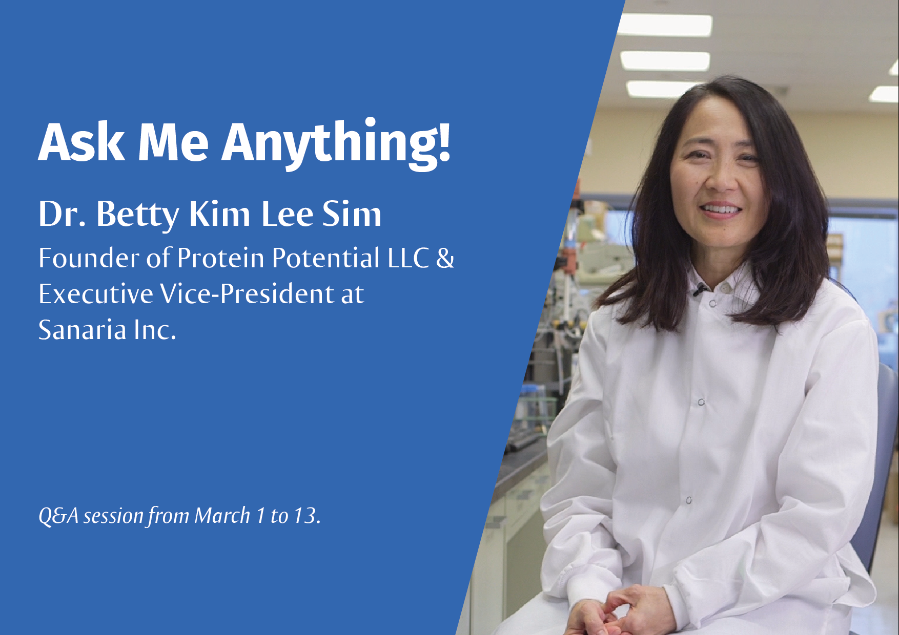 Ask Me Anything (AMA) session: Dr Betty Kim Lee Sim